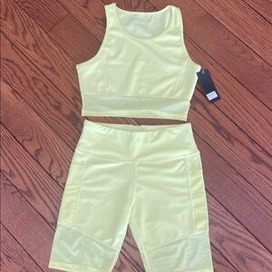 Yellow Women's Activewear Set